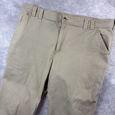 Duluth Trading Co Pants Mens 35x30 Tan Flex Fire Hose Relaxed Fit Utility