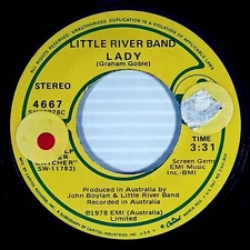 Little River Band - Lady / Take Me Home [7" 45 rpm Single 1976] Harvest 4667