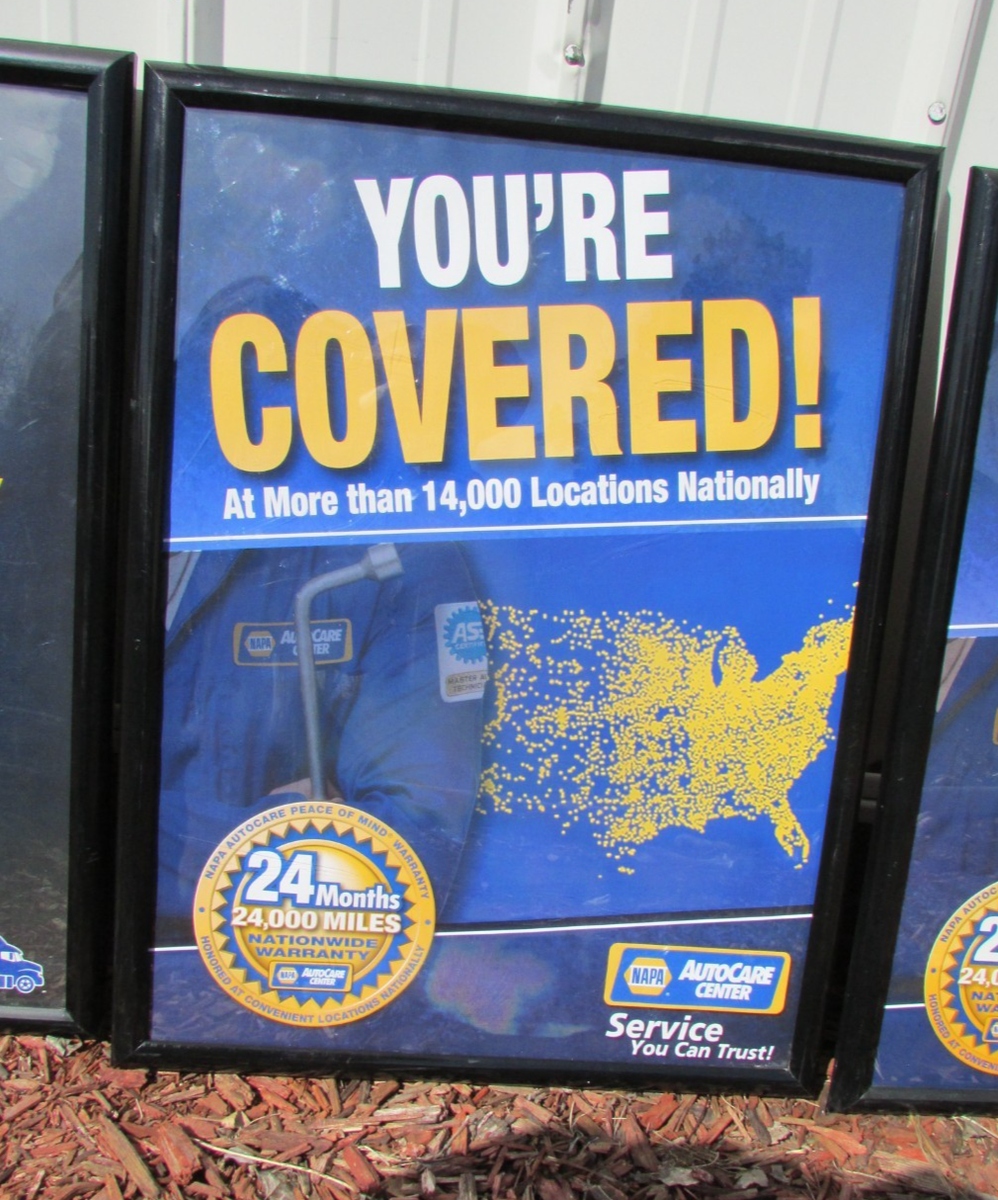 Set of 4 NAPA Auto Parts Store Display Posters | eBay