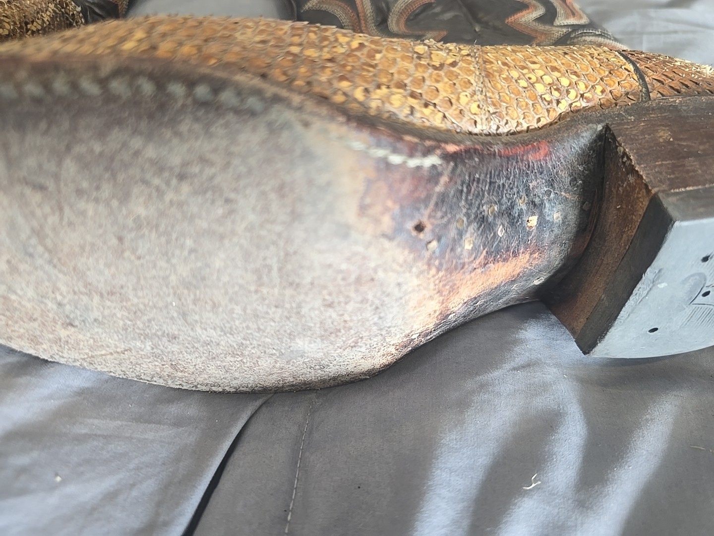 Justin Snake Skin Boots 9D Cowboy | eBay