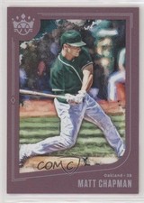 2019 Panini Diamond Kings Short Print Plum Framed Matt Chapman #126 ov4