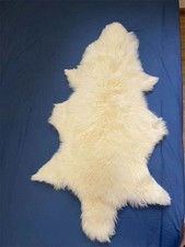 100 Genuine Sheepskin Fluffy Fur Rug Windward 60x100cm Natural Soft Mats US  