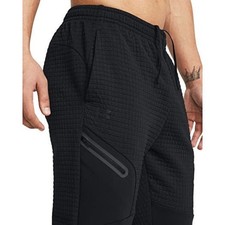 Under Armour Unstoppable Fleece Grid Joggers Men’s Size L Black $110 1386544-001