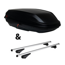 Für VW Polo Fliessheck Typ 6R/6C - Dachträger Menabo Tiger & Dachbox BiCube 400+