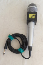 VINTAGE MTV MUSIC TELEVISION KARAOKE MICROPHONE RETRO 10  Long Mic