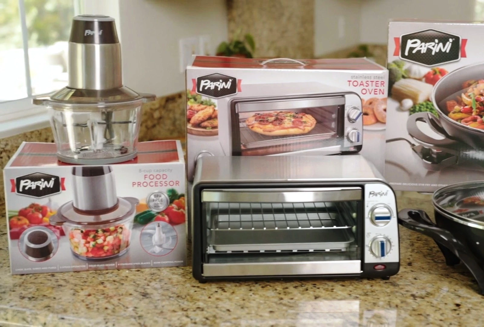 Parini Toaster Oven 800W Stainless Steel Countertop Oven Timer Bake Broil Toast
Opens in a new windo