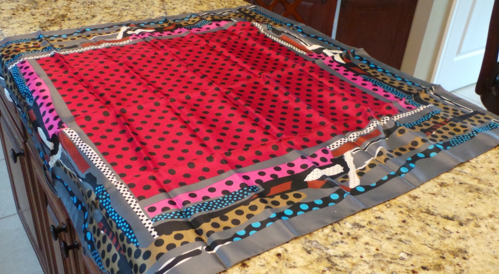 Totes Multi Colored 100% Polyester Scarf - image 2