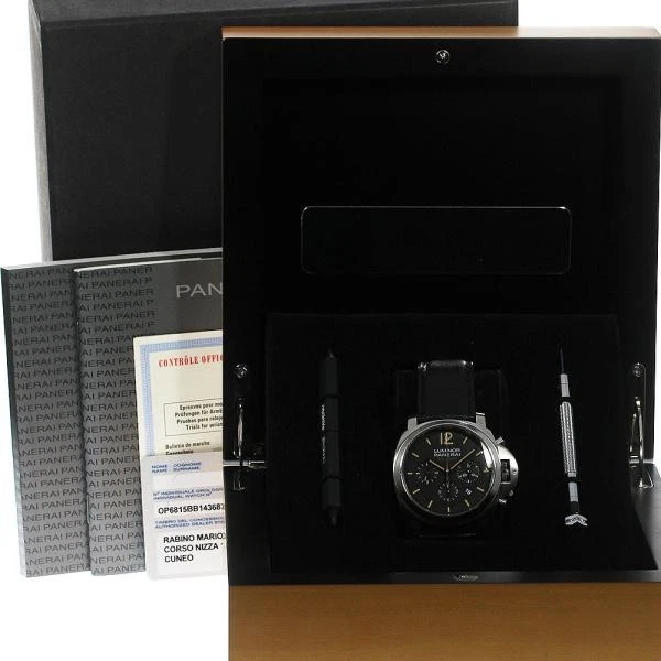 Panerai — Officine Panerai Luminor Daylight PAM00356 43mm SS Black Dial Watch #C3471
