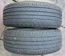 2x 215 55 R17 94V Continental EcoContact 6  6mm tread 1 Puncture repair DOT 0324