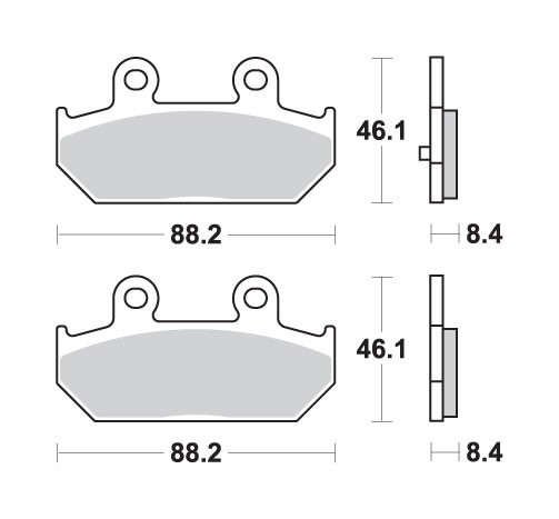 Brake Pads for SUZUKI AN 650 BURGMAN EXECUTIVE BUSINESS ABS 2012 Rr Scooter SBS - Image 18