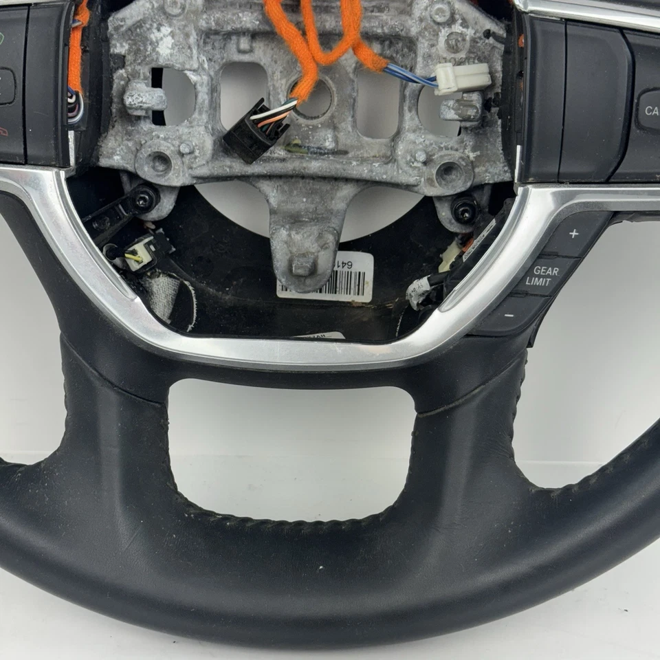 RAM 1500 2019 2020 2021-2025 volante de cuero negro térmico 5YK683X7AH OEM Foto 4 de 4