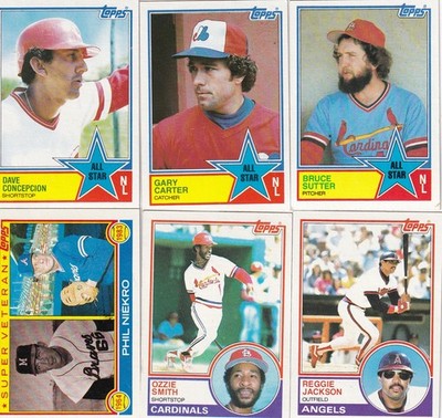 99¢ CARDS! * 1983 TOPPS BASEBALL CARDS #400-790 * SET BREAK * YOU PICK * NM-MNT