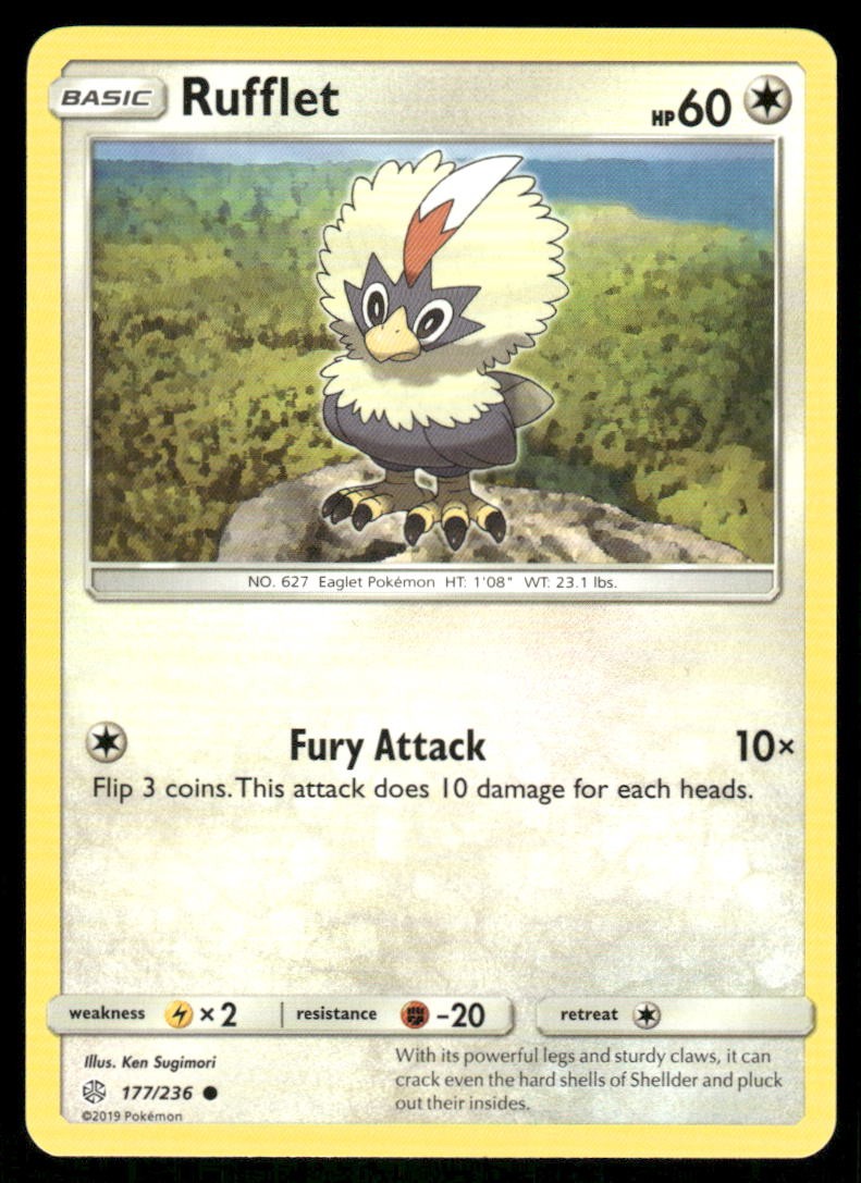 Rufflet 177/236 - Cosmic Eclipse - Common NM