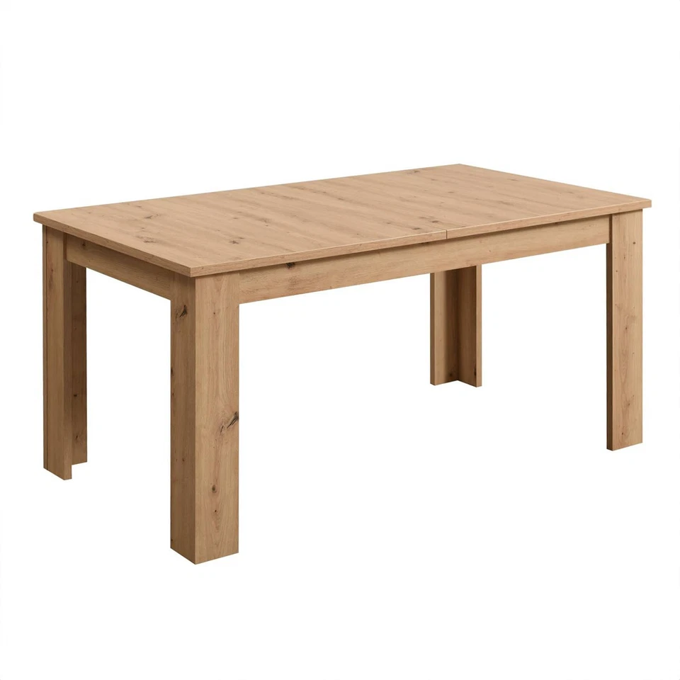 Esstisch ausziehbar 120x80 Holz Massiv Küchentisch Wohnzimmertisch Homestyle4u - Bild 2 von 4