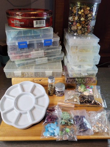 HUGE 10 Pound Jewelry Making Supplies Destash Bead Store in a Box Mystery Lot