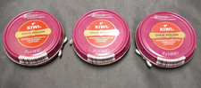 3x Kiwi Cordovan Shoe Polish Leather Care 32g 1 1/8oz Shines Renews  Protects