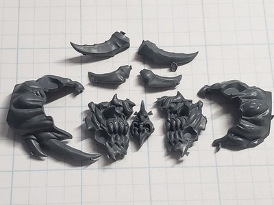 40k Chaos Space Marines Bits Slaughterbrute Vortex Beast Horned Head #58