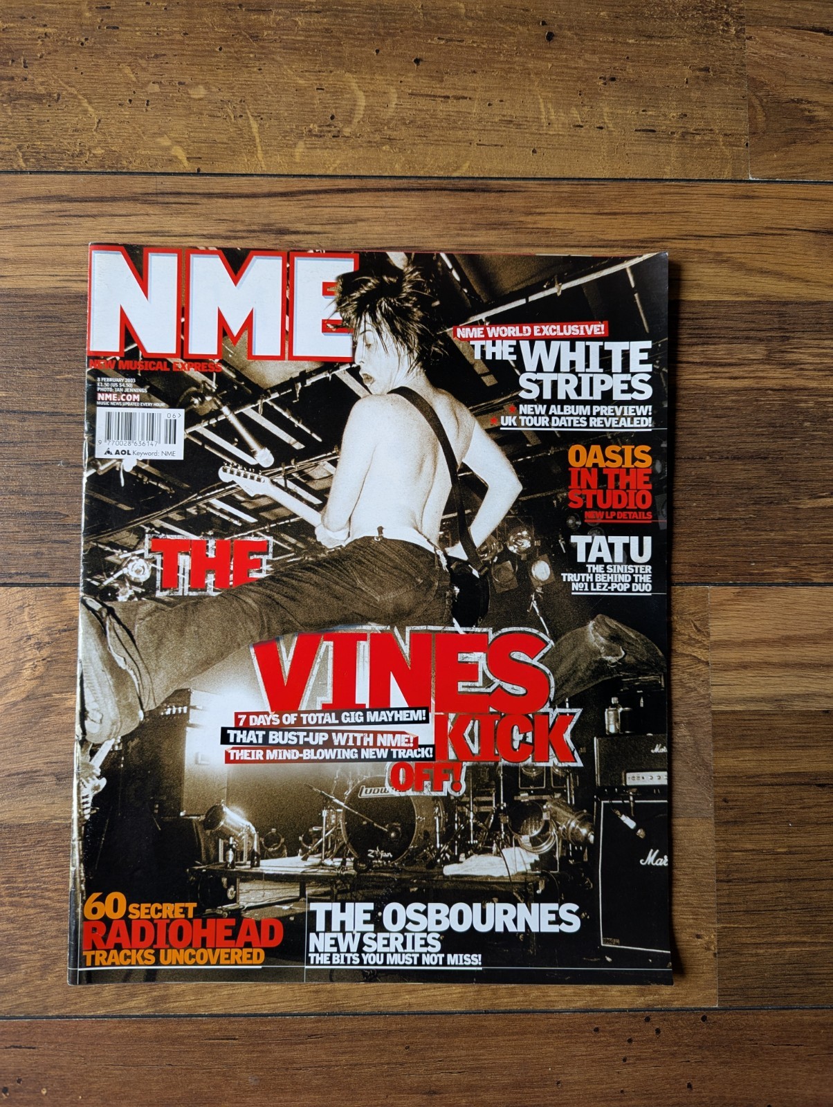 NME Feb 2003 The Vines, The White Stripes, Oasis, Tatu, The Osbournes
