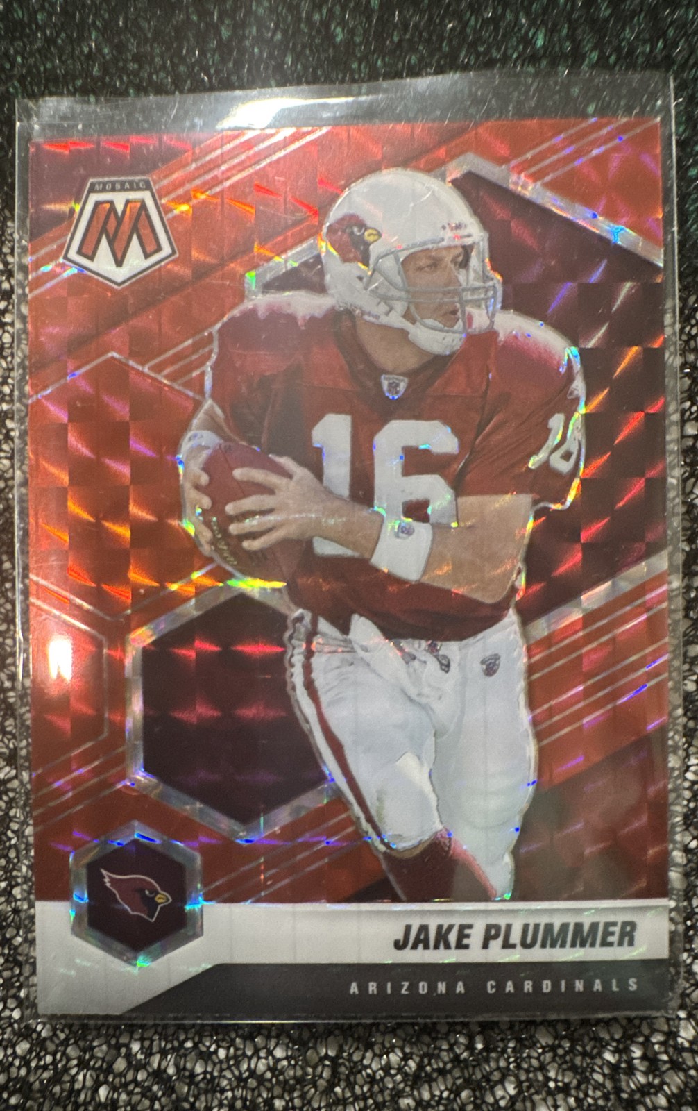 2021 Panini Mosaic - Jake Plummer #34 Red Mosaic Prizm
