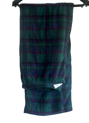 Polo Ralph Lauren Men's  Fleece Pajama Pants Size Large Green Plaid SMY26A