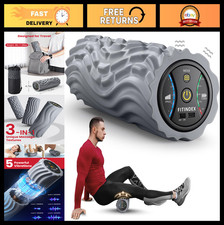 Vibrating Foam Roller for Back Pain Relief, 5-Speed Deep Tissue Massage, Portabl