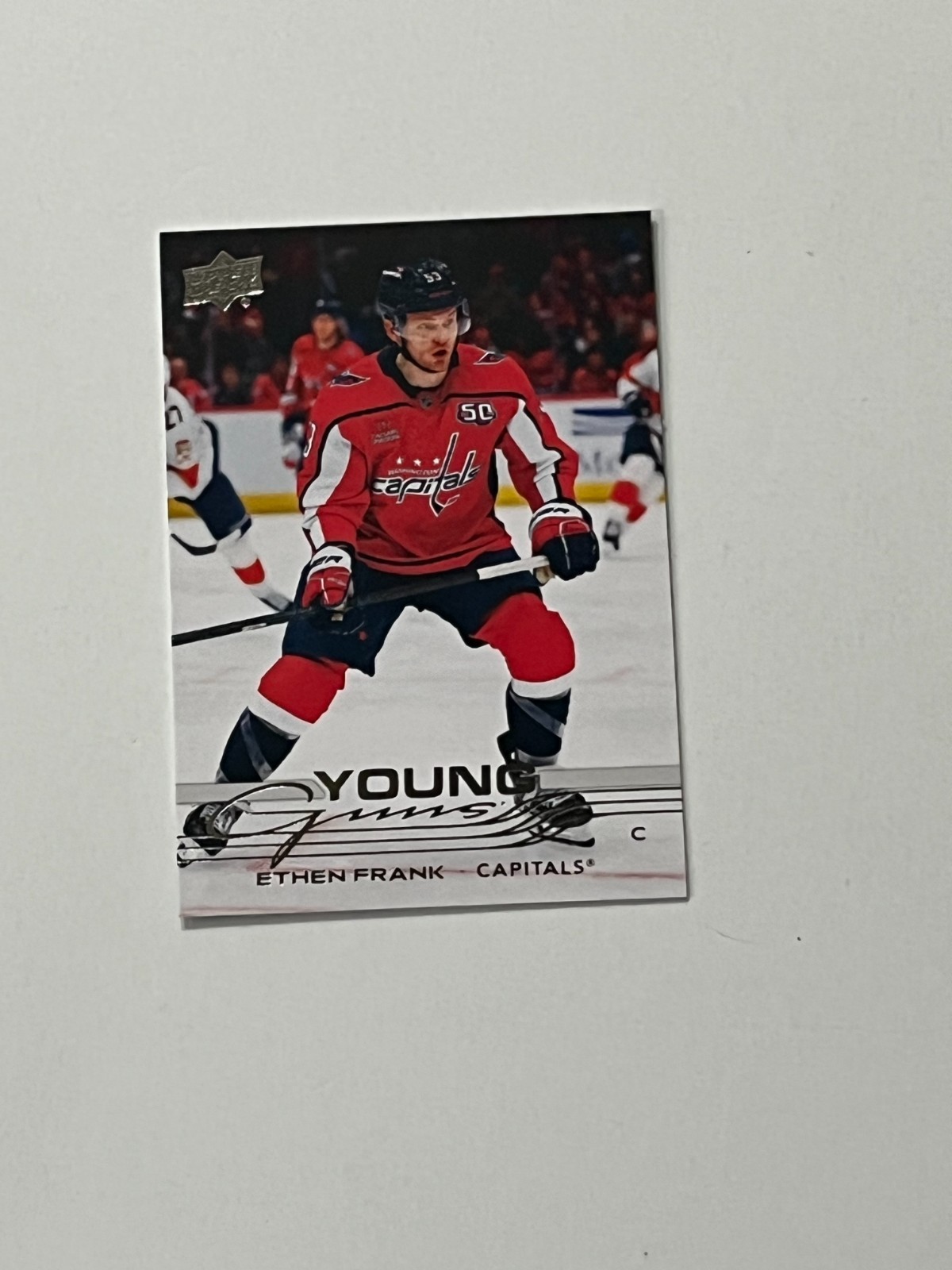 2025-26 UPPER DECK YOUNG GUNS #240 ETHEN FRANK - WASHINGTON CAPITALS
