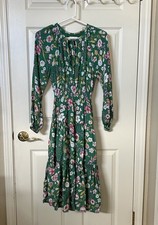 Urban Outfitters Women’s Size Small Petite Floral Tiered Maxi Long Sleeve Dress
