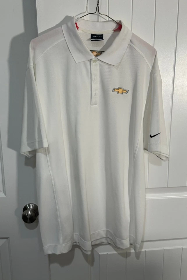 ¡Camisa personal Johnny Rutherford! Propiedad de Chevy y Nike Golf Indy Racer: certificado de autenticidad Estate Foto 3 de 4