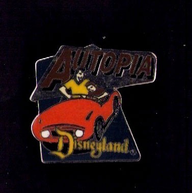 Disney Dlr Disneyland 1998 Attraction Series Autopia Pin