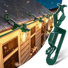 100 Pack, Shingle Gutter Clips for C7 C9 Lights, Christmas Light Clips