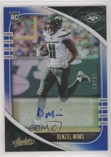 2020 Panini Absolute Rookie Signatures Blue Spectrum 18/30 Denzel Mims Auto 7m3