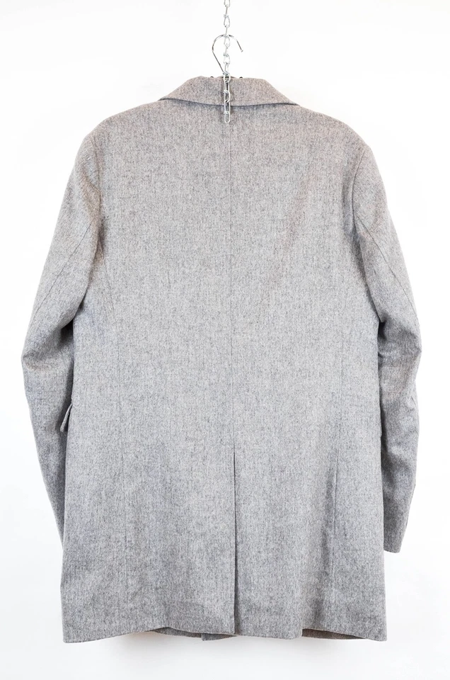 Luigi Borrelli Napoli Grey Wool Coat – Made in Italy - Size 50 - Image 2 of 4