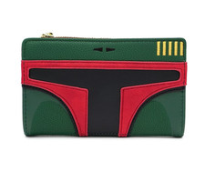 Vintage Retro Star Wars x Loungefly Boba Fett Cosplay Wallet NWT