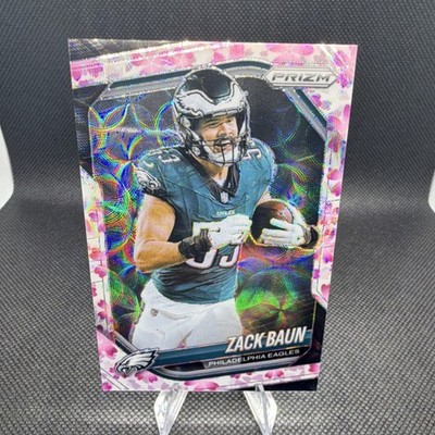 ZACK BAUN 2025 PANINI PRIZM Cherry Blossom PRIZM #11/15 PHILADELPHIA EAGLES NFL