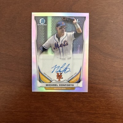 1st 2014 Bowman Chrome AUTO/REFRACTOR BCA-MC MICHAEL CONFORTO RC Cubs