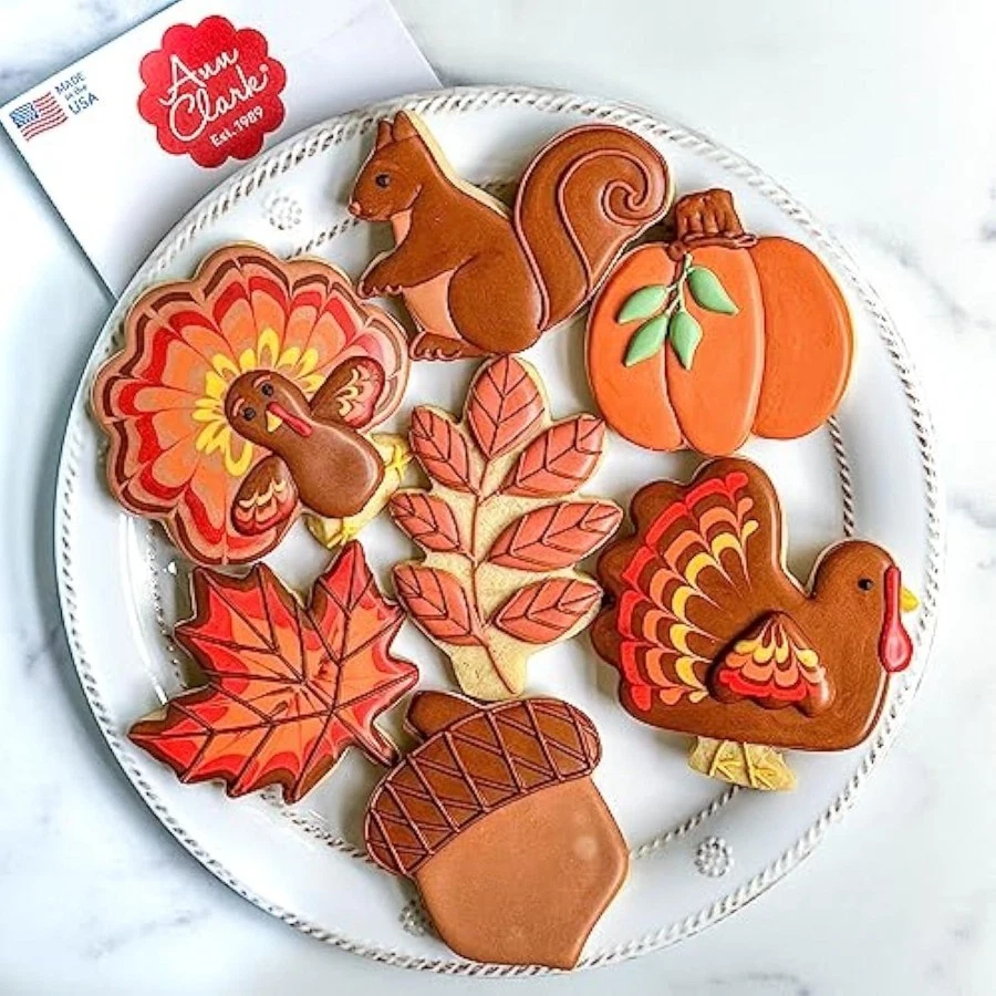Fall and Thanksgiving Cookie Cutters Set 7-Pc. Made in the USA by Ann