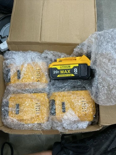 4pack 20v rechargeable lithium drill battery max power (for dewalt and others)