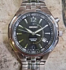 SEIKO KENETIC NEAR NOS NO RESERVE VINTAGE 5M62 0CV0 LIST $300