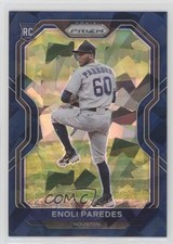 2021 Panini Prizm Tier III Navy Blue Cracked Ice 10/25 Enoli Paredes #211 3c7