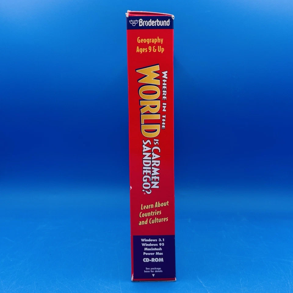 VTG Where in the World is Carmen Sandiego? PC/Mac CD-ROM 1996 Broderbund CIB - Image 4 of 4