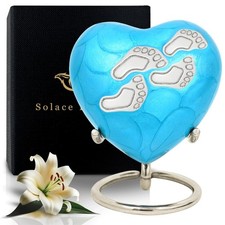 Baby Urns for Ashes Boy  Girl - Mini Urns for Baby Boy Ashes - Heart Shaped ...