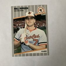 1989 Fleer Black Box Bill Ripken ERROR Baseball Card # 616