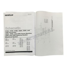 Caterpillar 325C 330C Handler Electric Air Conditioning Schematic Service Manual