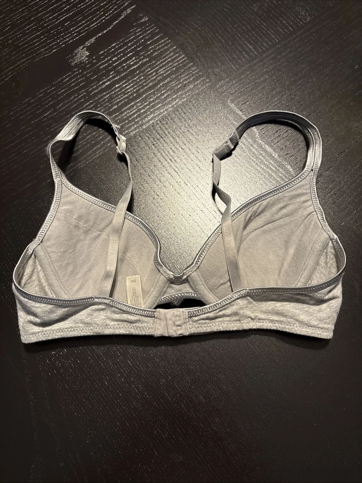 women Xhilaration 34A gray cotton adjustable strap bra underwire lightly padded - Image 2 of 4