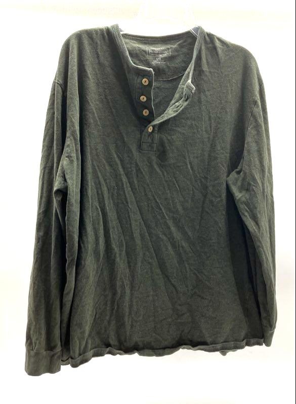 Men's PENDLETON Gray Long Sleeve Pullover Shirt -… - image 1