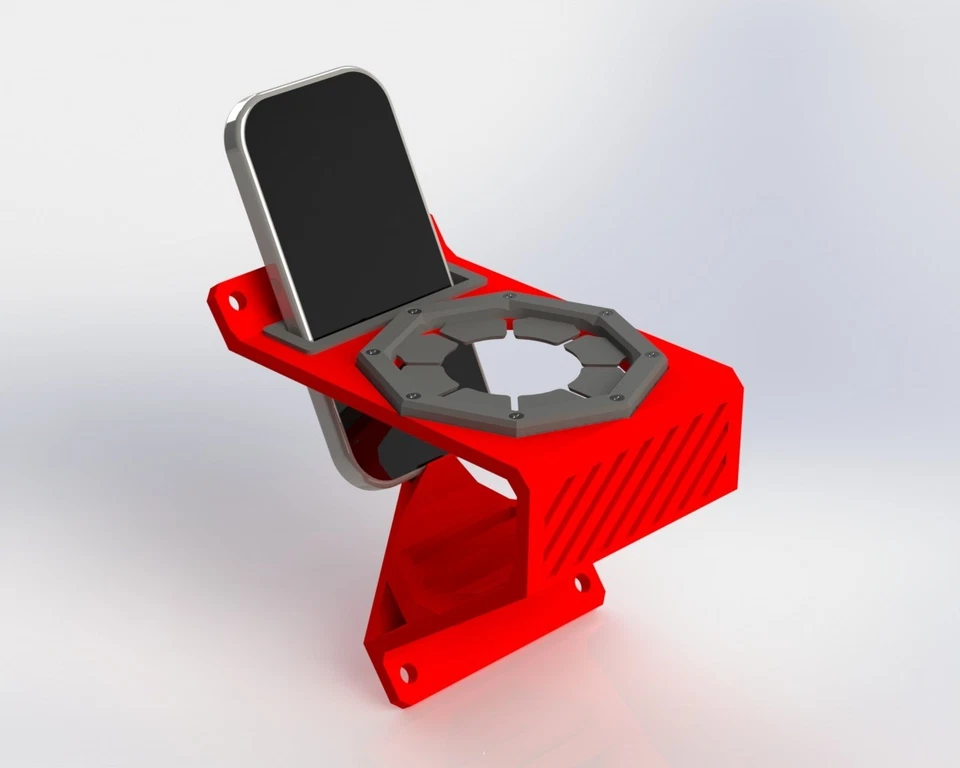 Honda Rancher Rincon Recon Cup Holder and Phone Holder Combo TRX420 2007-2025 - Image 4 of 4