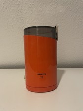 Tolle Kaffeemühle - KRUPS 75 - Typ 203 Vintage  70 er Orange / Rot funktioniert