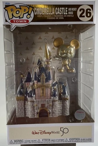 Funko POP! Town Disney Walt Disney World 50th Cinderella Castle W/ Gold Mickey