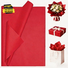 40 Sheets 20X20 Inch Red Tissue Paper for Gift Bags   Bulk Gift Wrapping Paper f
