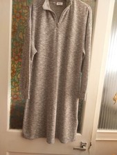 Bpc Ladies Knee Length Dress Size M Colour Grey With White